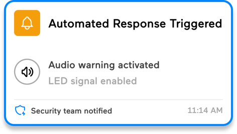 Automated response triggered alert